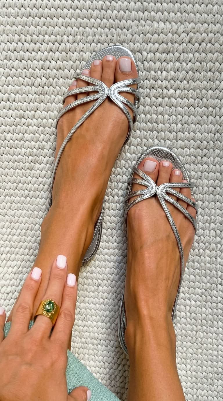 Ginevra | Sandalias Doradas Elegantes para el Verano