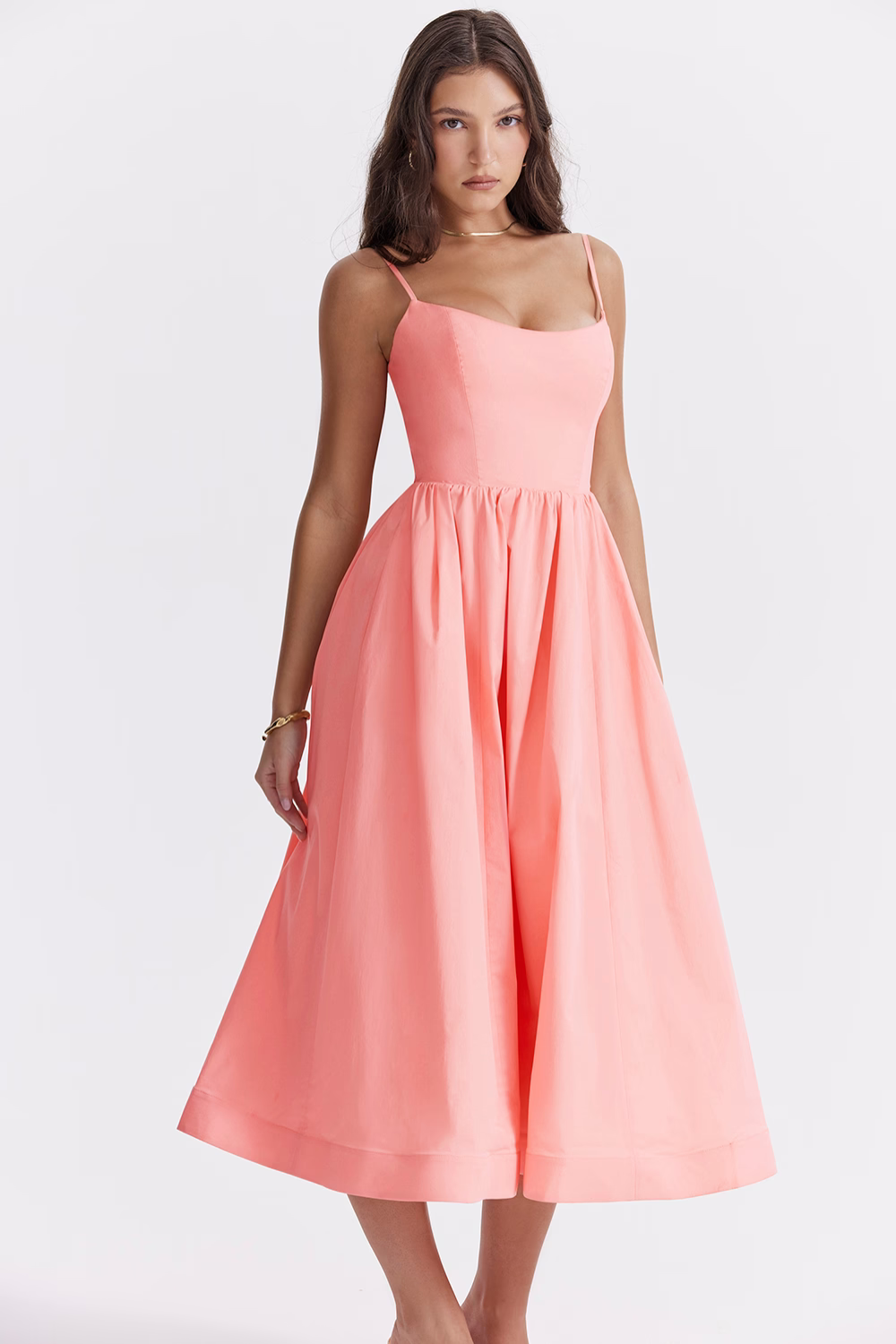 ESTELLE | Vestido Midi Verano Elegante Corsé
