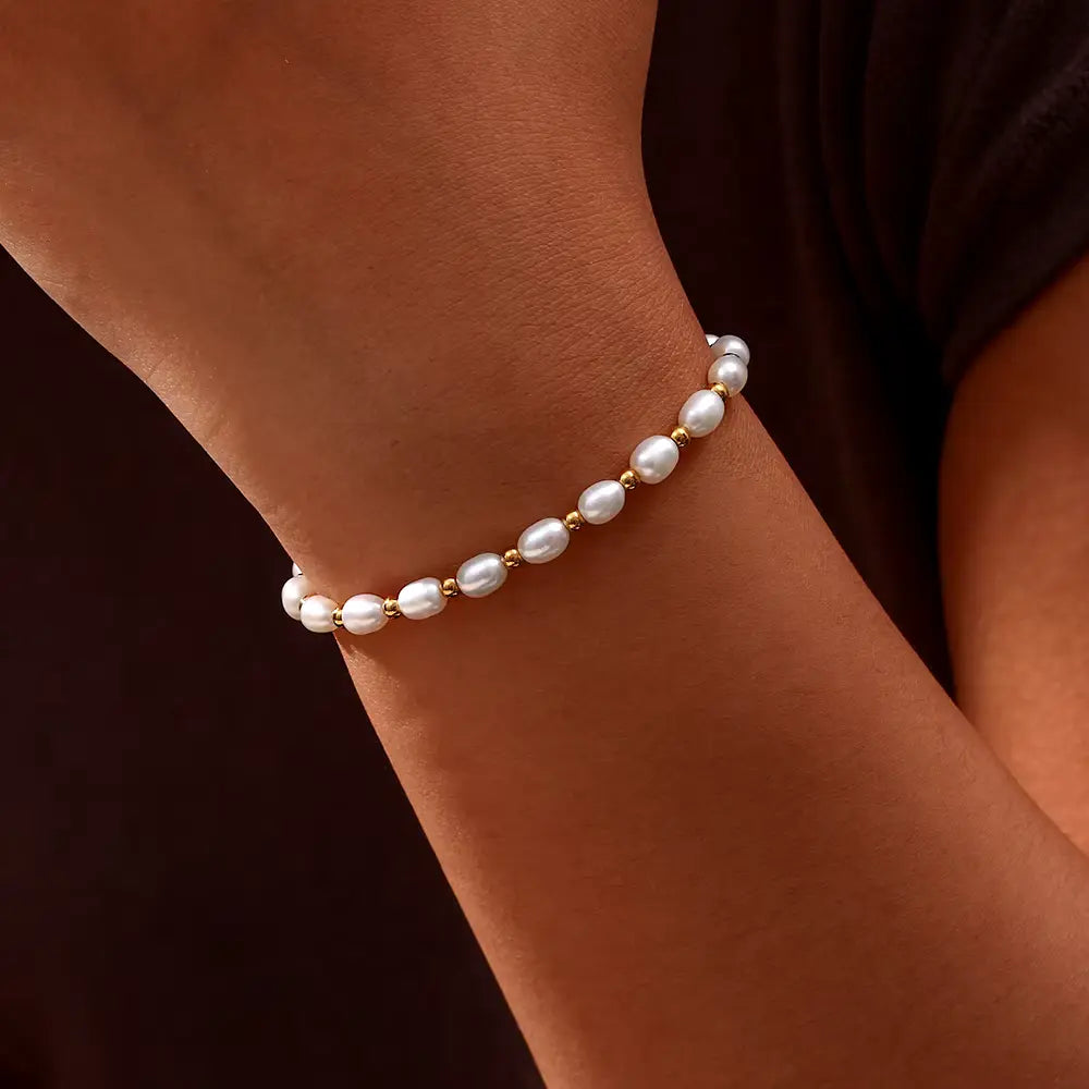 Pulsera Romántica Elegante con Perlas