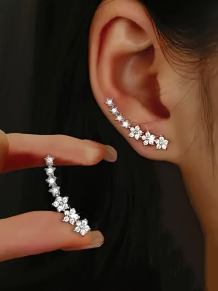 Pendientes atemporales en flores