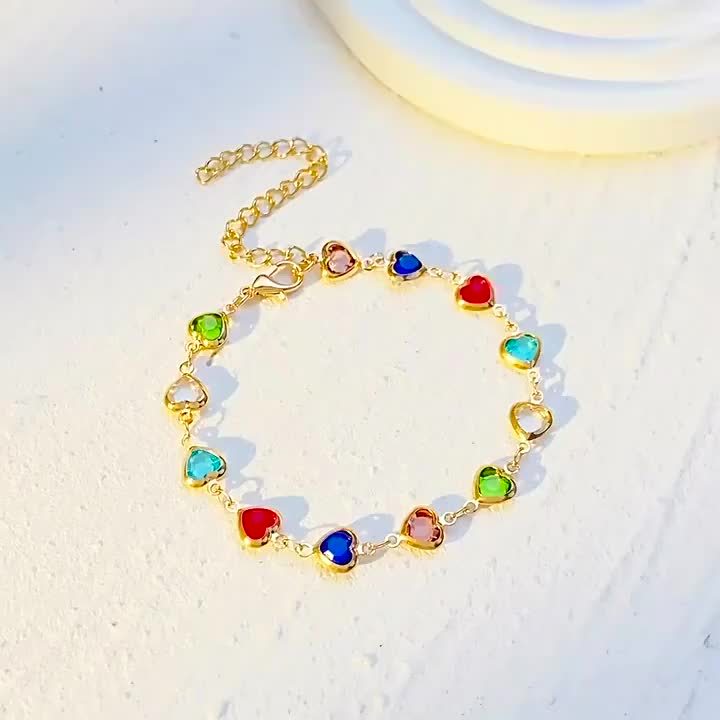 Pulsera en forma de corazón única