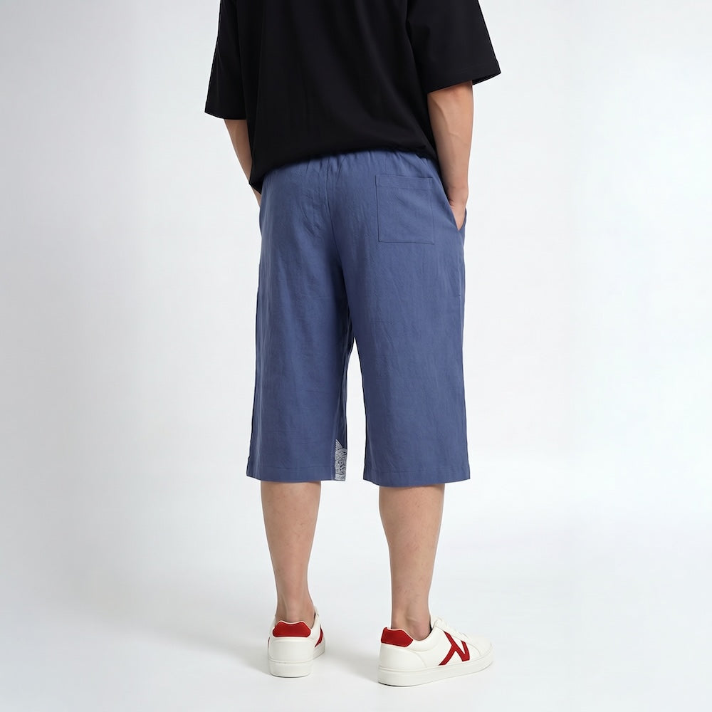 Taro - Pantalón cropped cómodo japonés