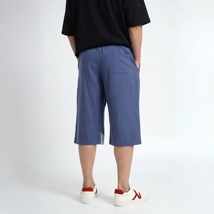 Taro - Pantalón cropped cómodo japonés