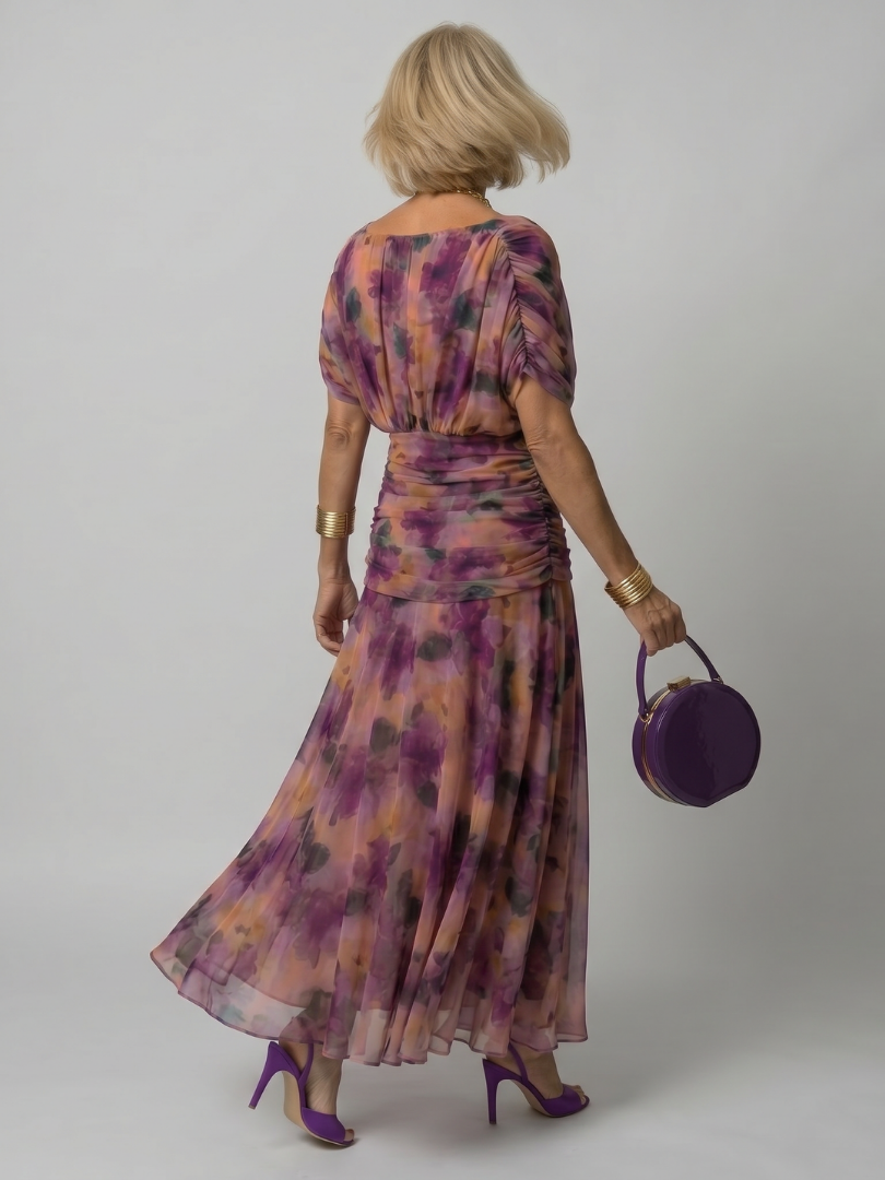 Calen | Vestido Midi Casual con Hombros Descubiertos