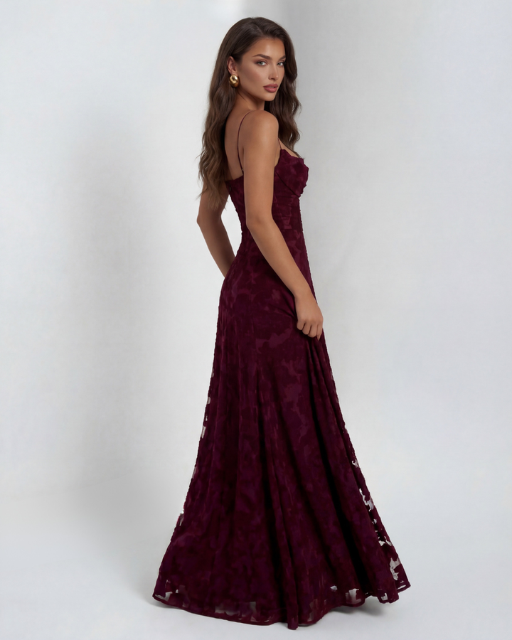 Sylvie | Vestido de Flores de Encaje