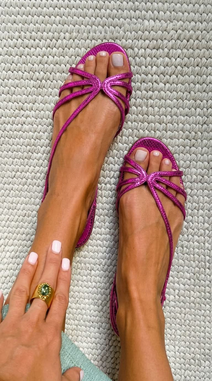 Ginevra | Sandalias Doradas Elegantes para el Verano