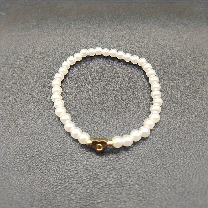 Pulsera Chic con Inicial en Forma de Corazón (A–Z)