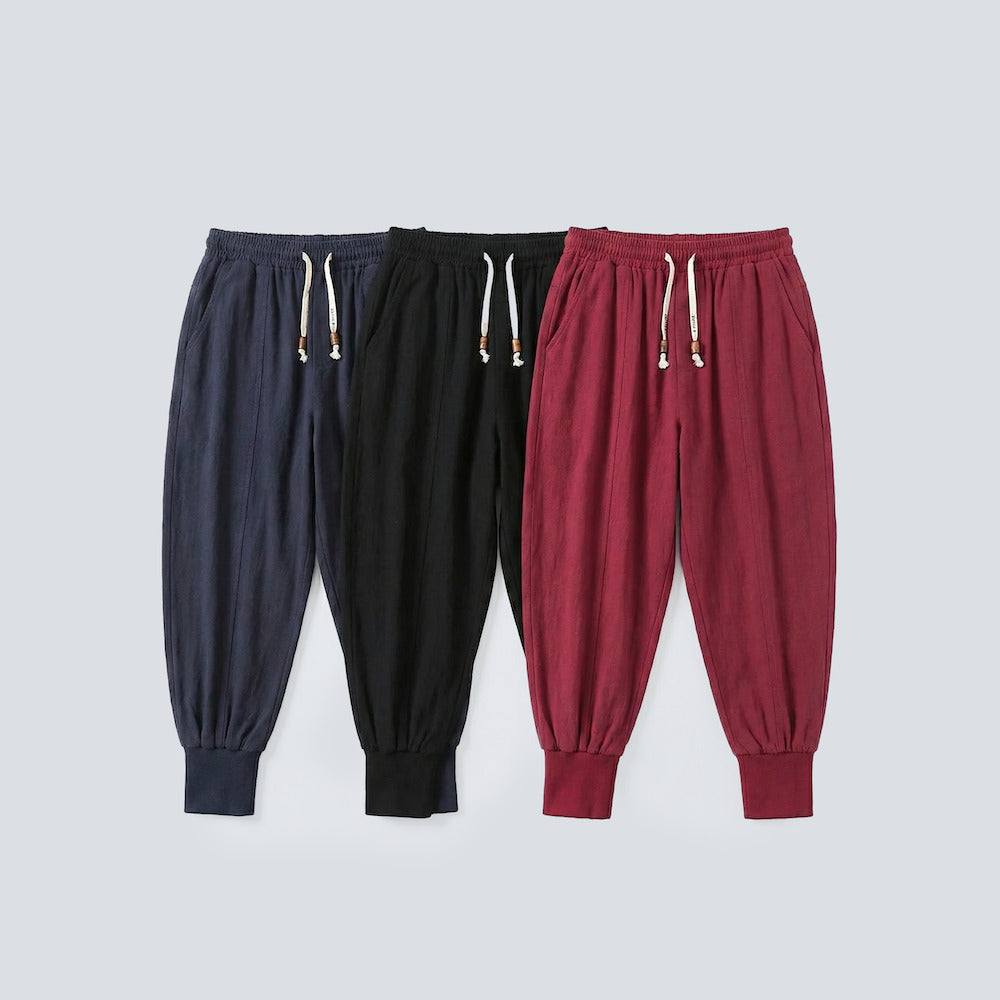 Paquete de 3 x Riku - Pantalones de harem confortables y transpirables