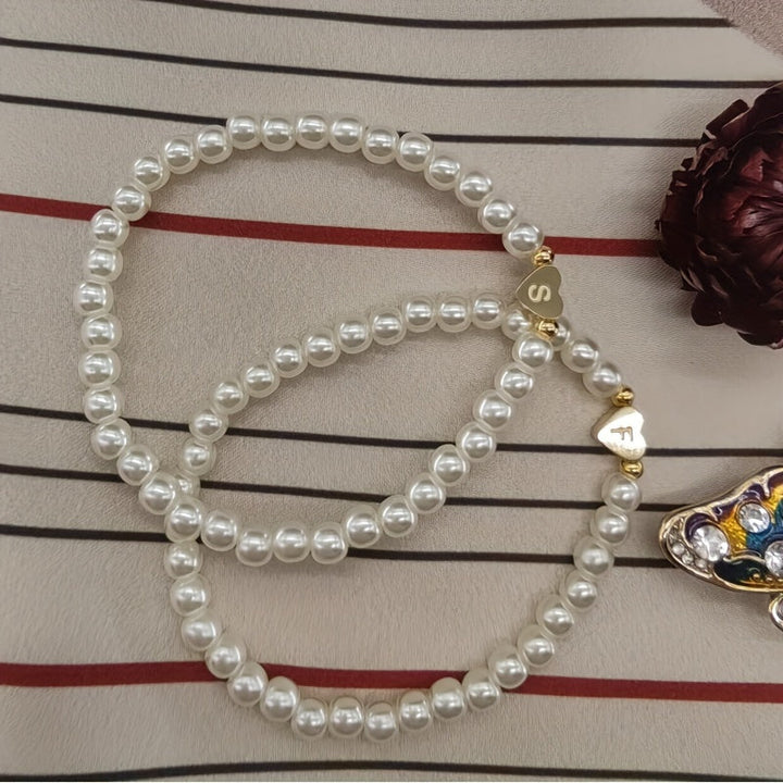 Pulsera Chic con Inicial en Forma de Corazón (A–Z)