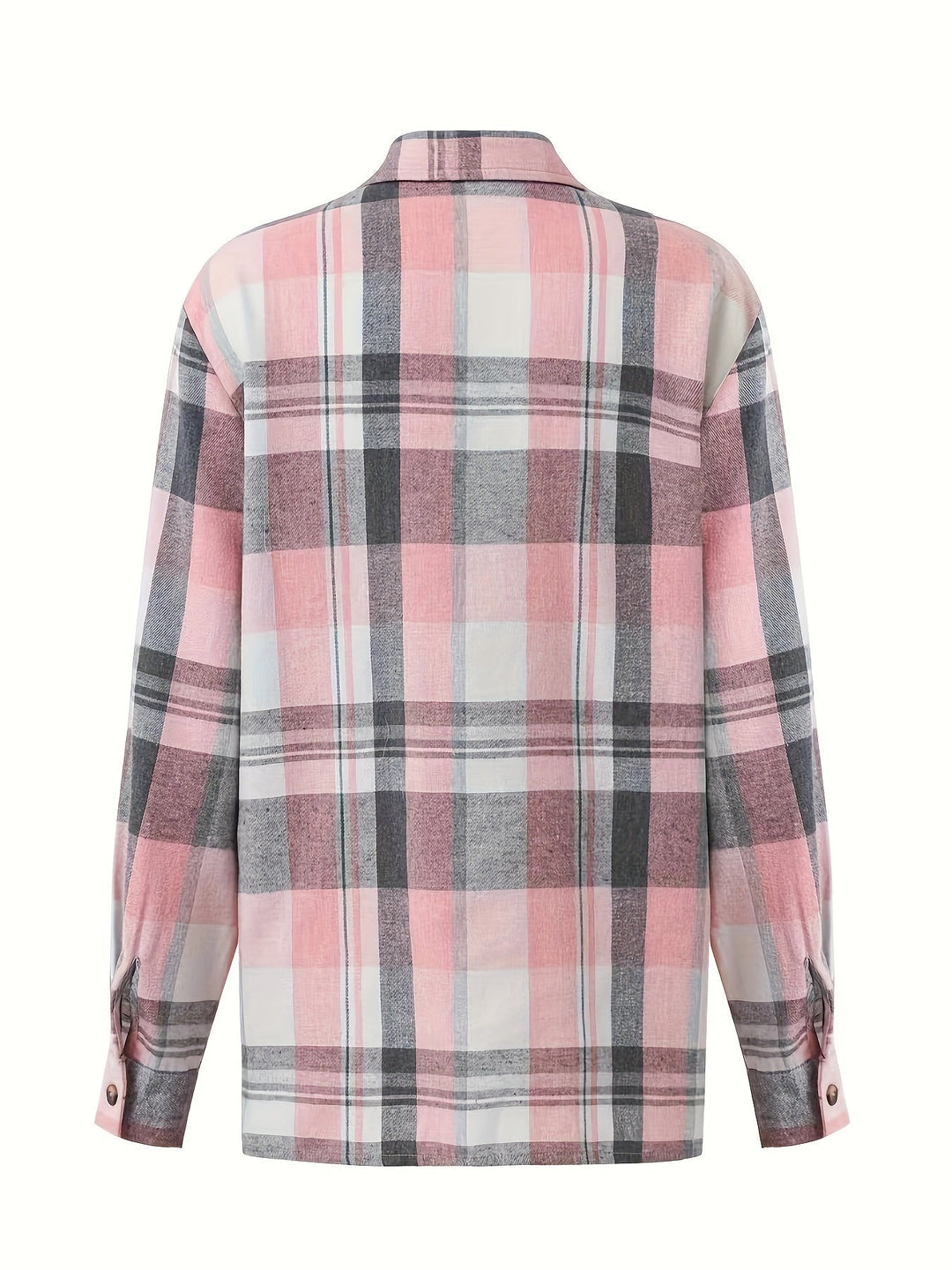Elena | Sobrecamisa de cuadros con botones