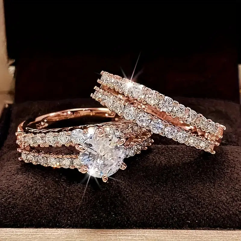 Conjunto de Anillos Brillo Eterno