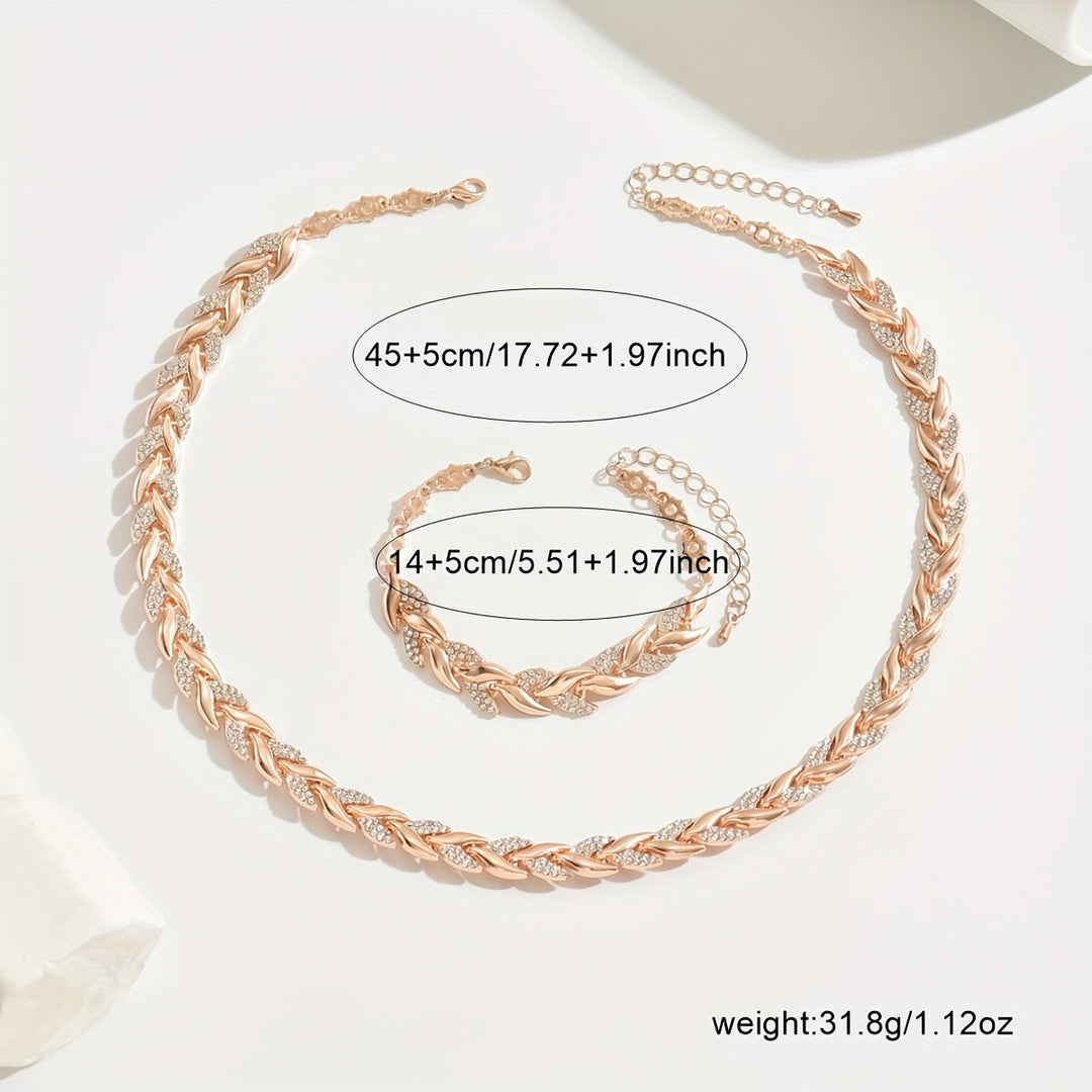Conjunto de Joyas en Olas de Cristal