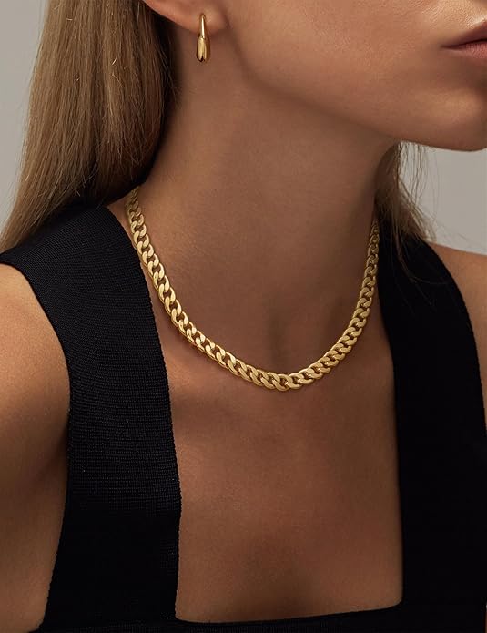Collar grueso con eslabones cubanos