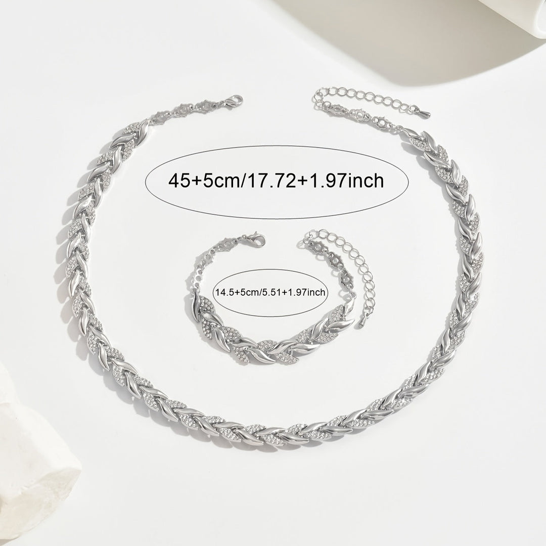 Conjunto de Joyas en Olas de Cristal