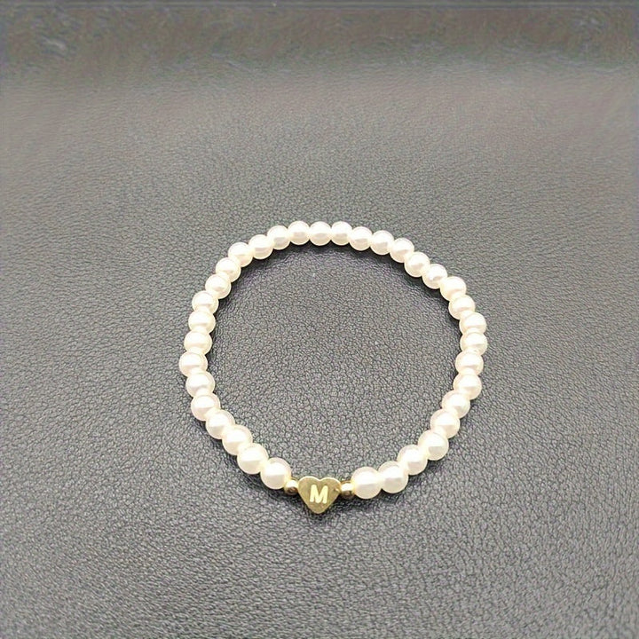 Pulsera Chic con Inicial en Forma de Corazón (A–Z)