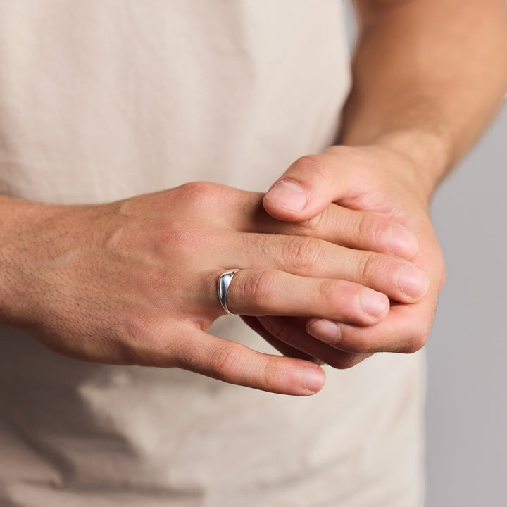 Anillo Elegante Montaña, Colina en Plata de Ley 925 hecho a mano