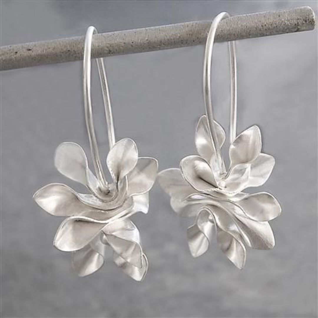 Pendientes Vintage Irregulares de Plata