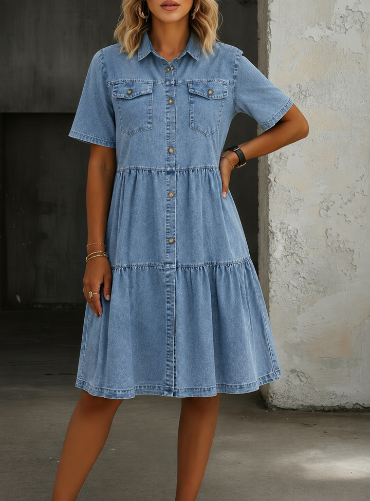Sofía | Elegante vestido de mezclilla casual