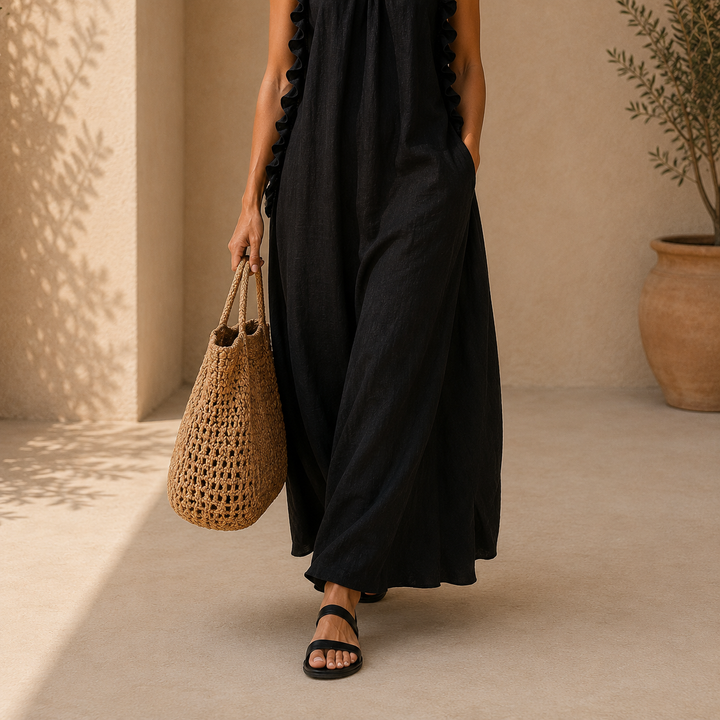 Gladys | Vestido Largo con Bolsillos