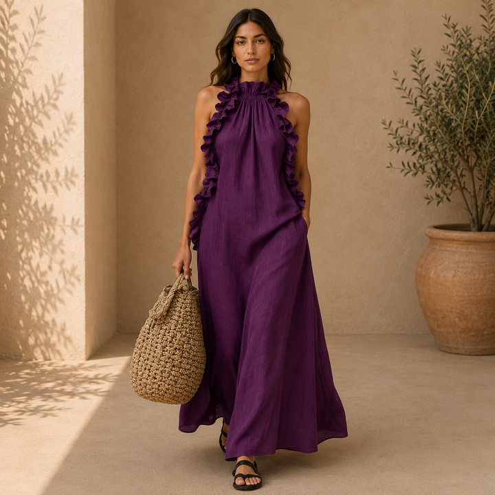 Gladys | Vestido Largo con Bolsillos