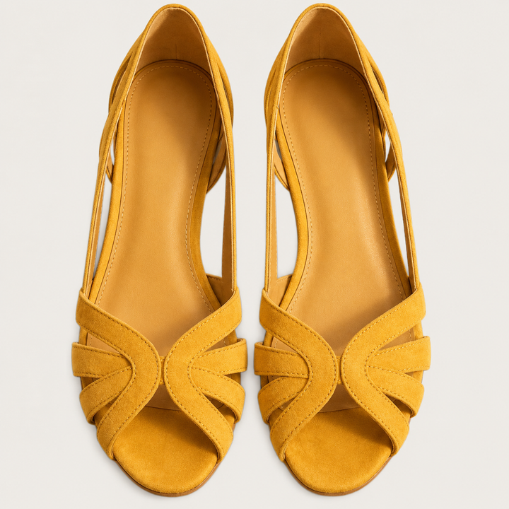 Sandalias con brillos Victoire con tiras cruzadas