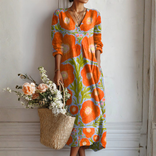 Vestido encantador Alba con estampado floral