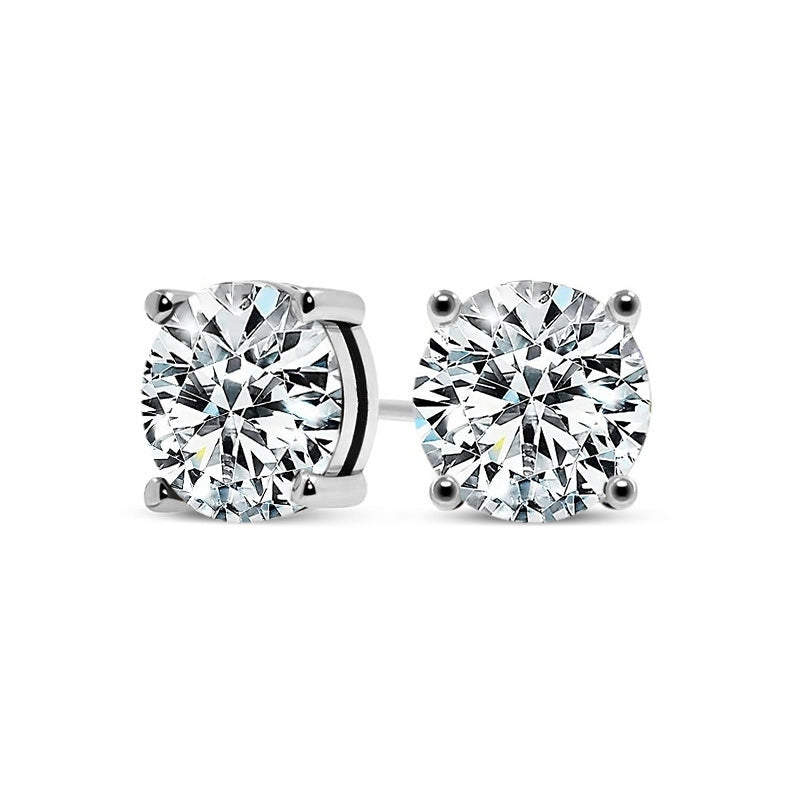 Pendientes de oro blanco elegantes Tera
