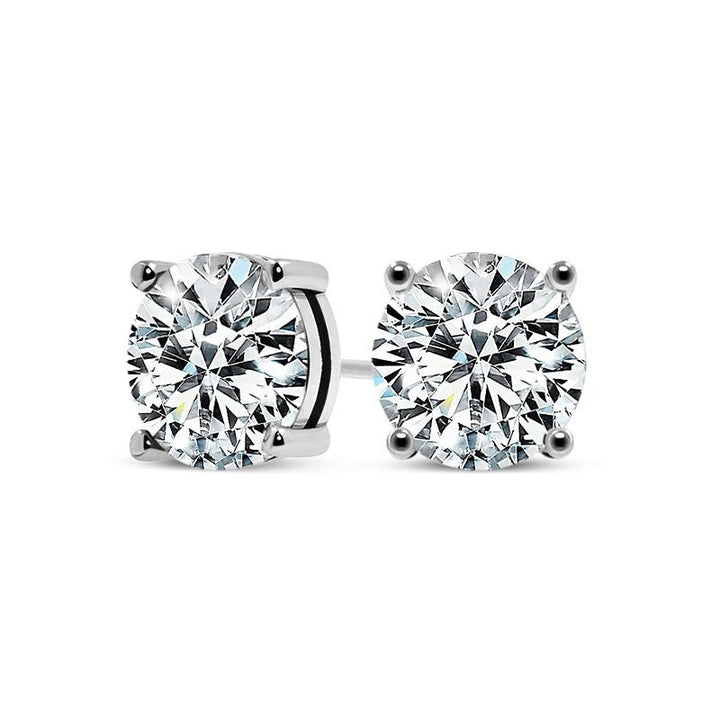 Pendientes de oro blanco elegantes Tera