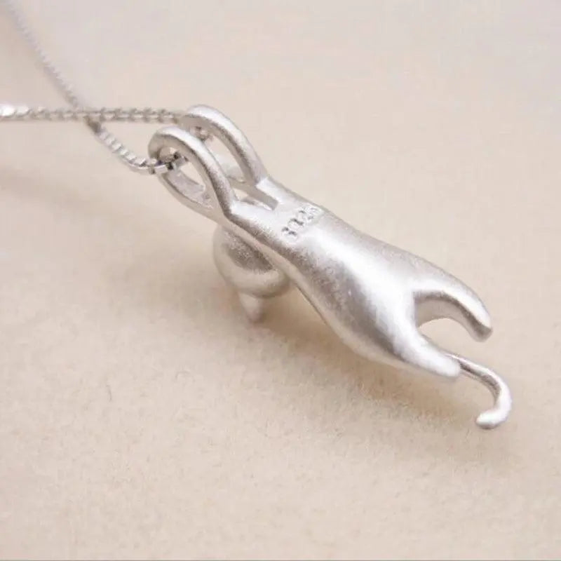 Cadena Bonita con Colgante de Plata 925