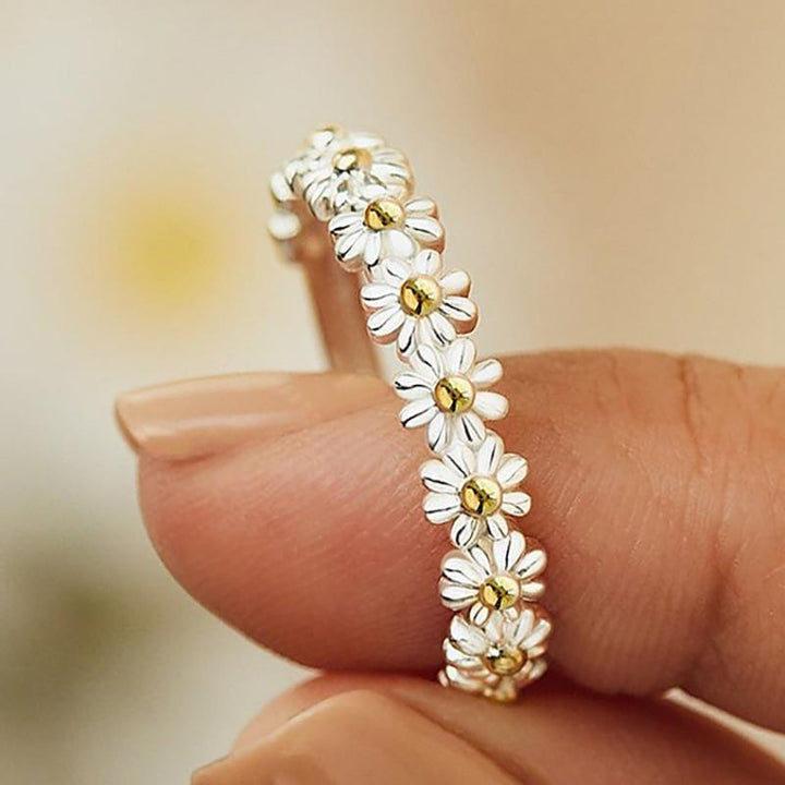 Anillo Margarita – Plata & Dulzura Pintada