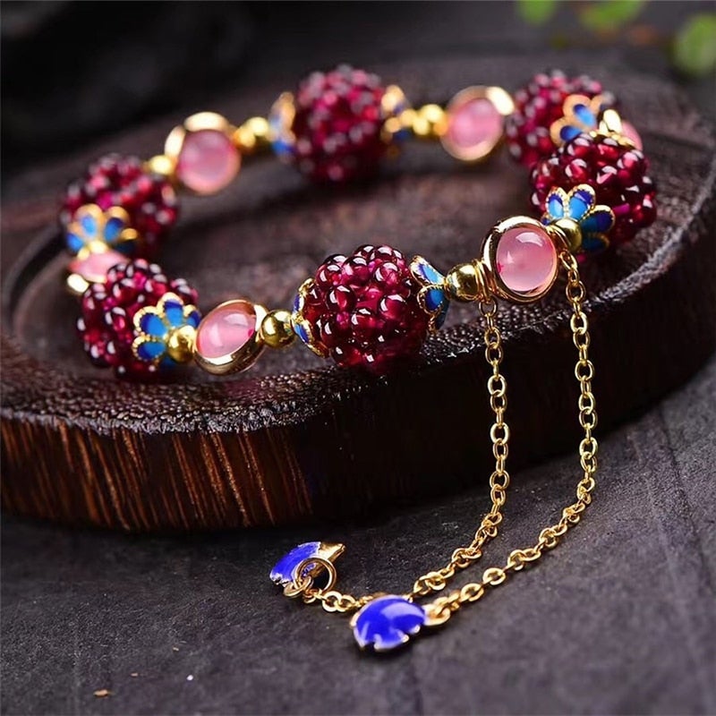 Pulsera Baies en Piedras Naturales