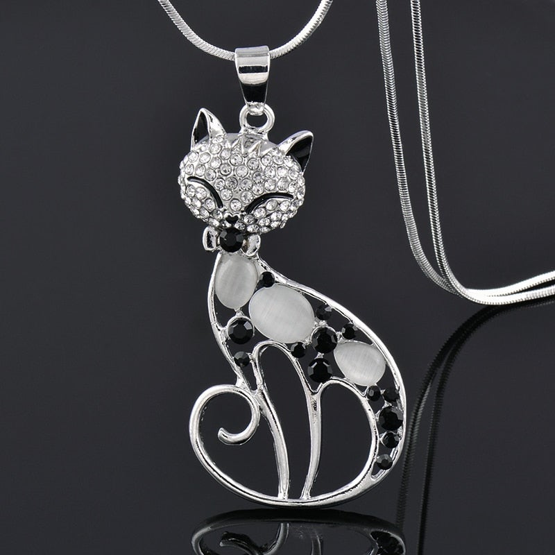 Colgante Gatos de Amor en Plata Esterlina