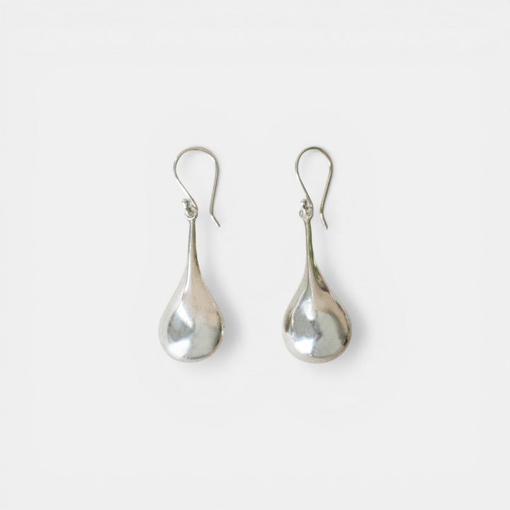Pendientes Colgantes en Forma de Gota de Plata Esterlina 925