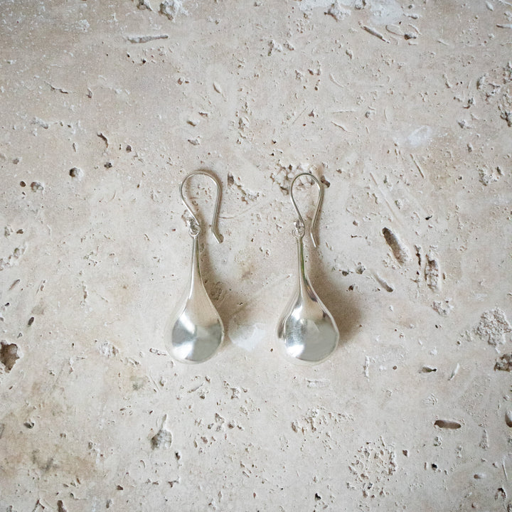 Pendientes Colgantes en Forma de Gota de Plata Esterlina 925