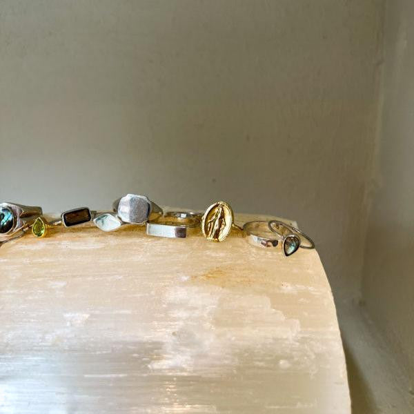 Anillo Sello Riegel Bar en Plata Esterlina 925 hecho a mano