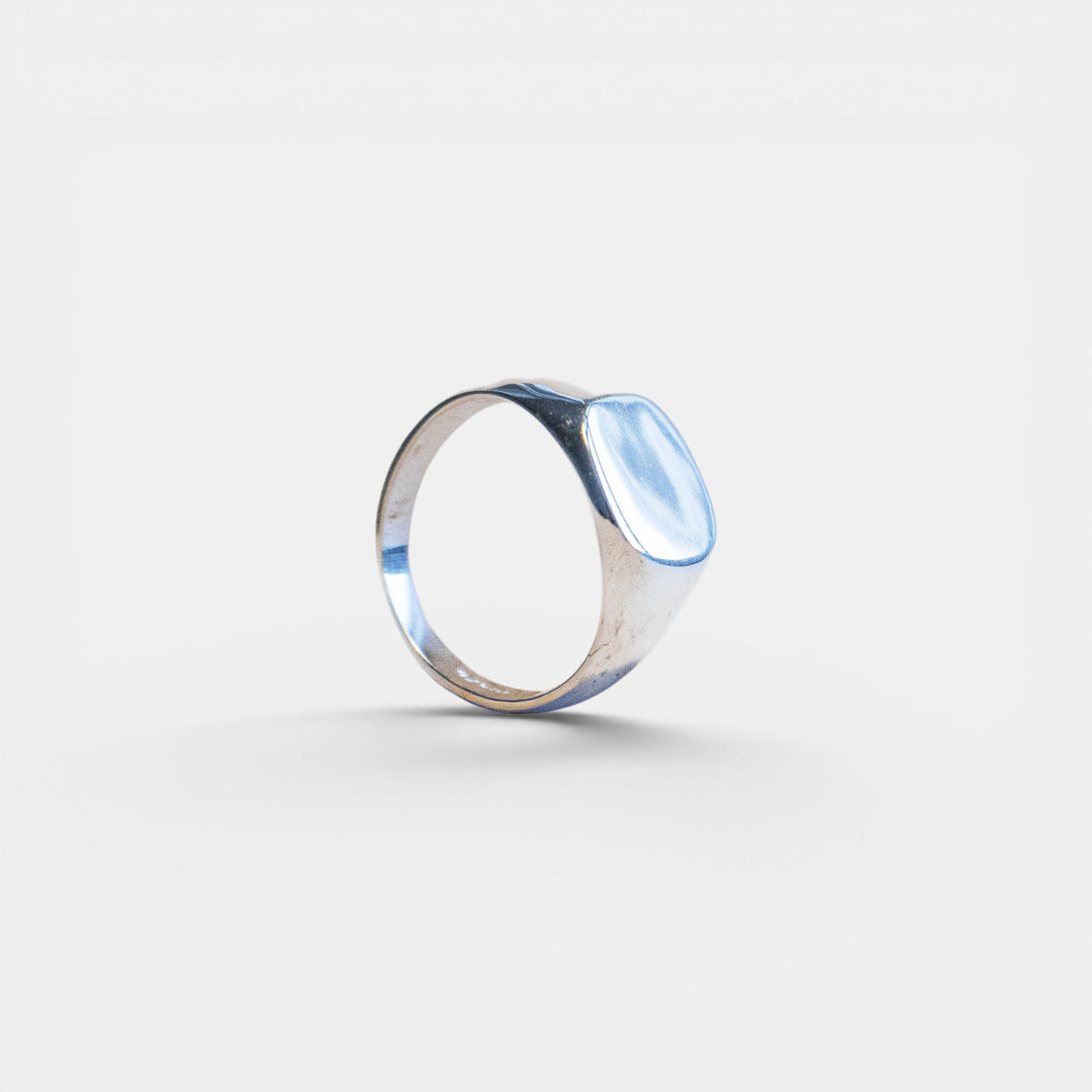 Anillo de sello de plata esterlina 925 hecho a mano