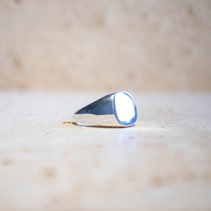 Anillo de sello de plata esterlina 925 hecho a mano
