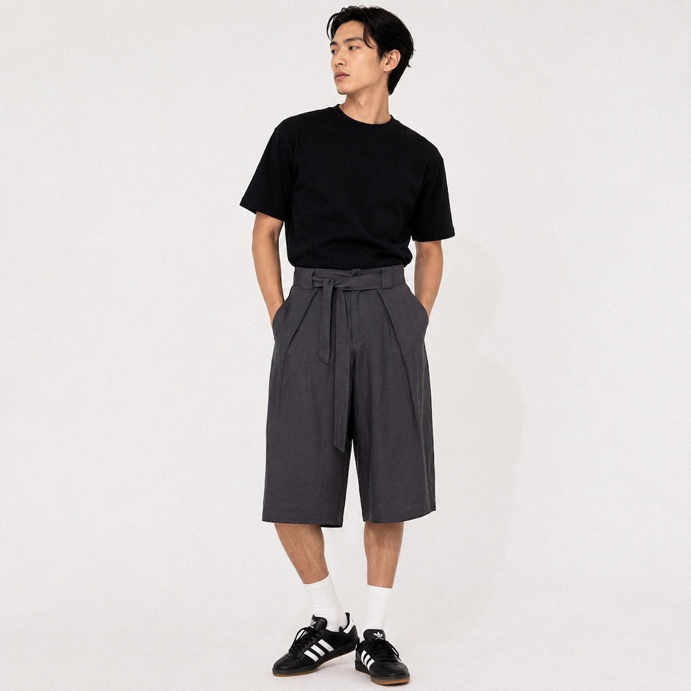 Kaze - Pantalones Cortos Plisados Japoneses