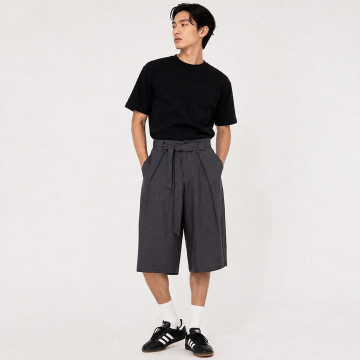 Kaze - Pantalones Cortos Plisados Japoneses