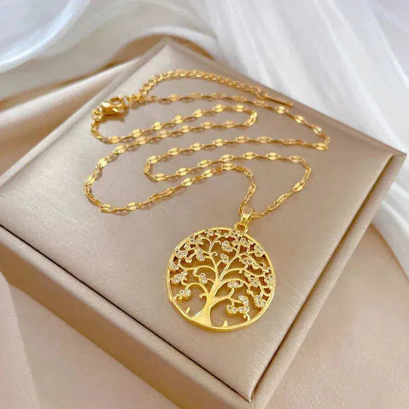 Péndulo Árbol de la Vida en Oro