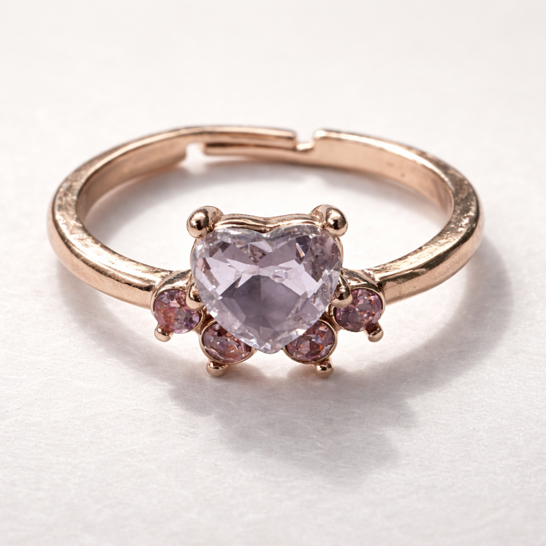 Anillo Vintage en Zirconia en Forma de Patita