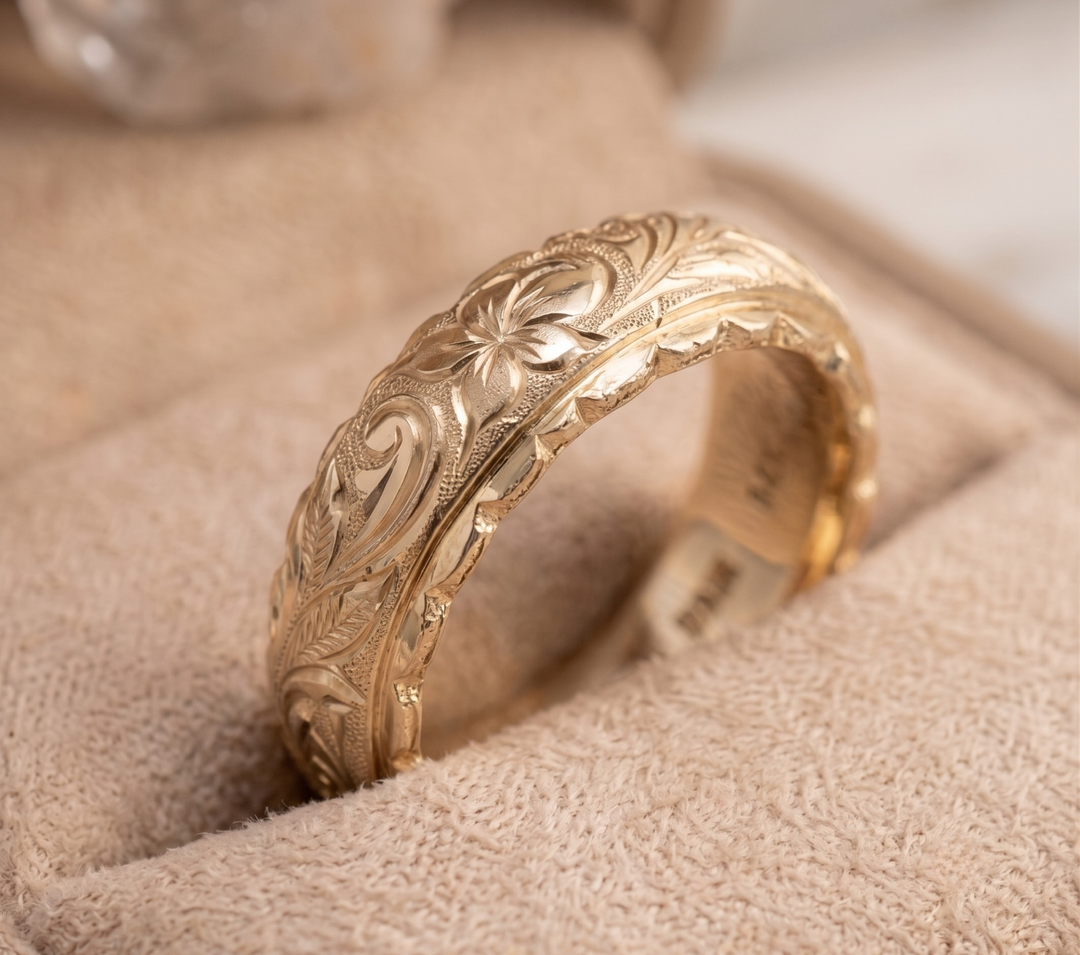 Anillo Flora Grabado