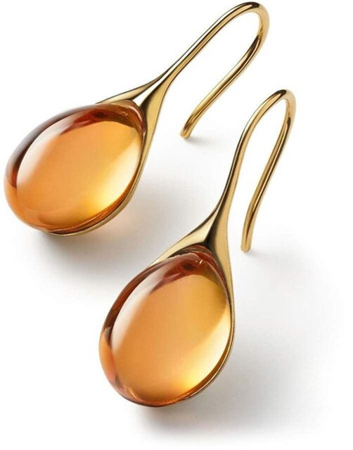 Pendientes colgantes elegantes con cristales