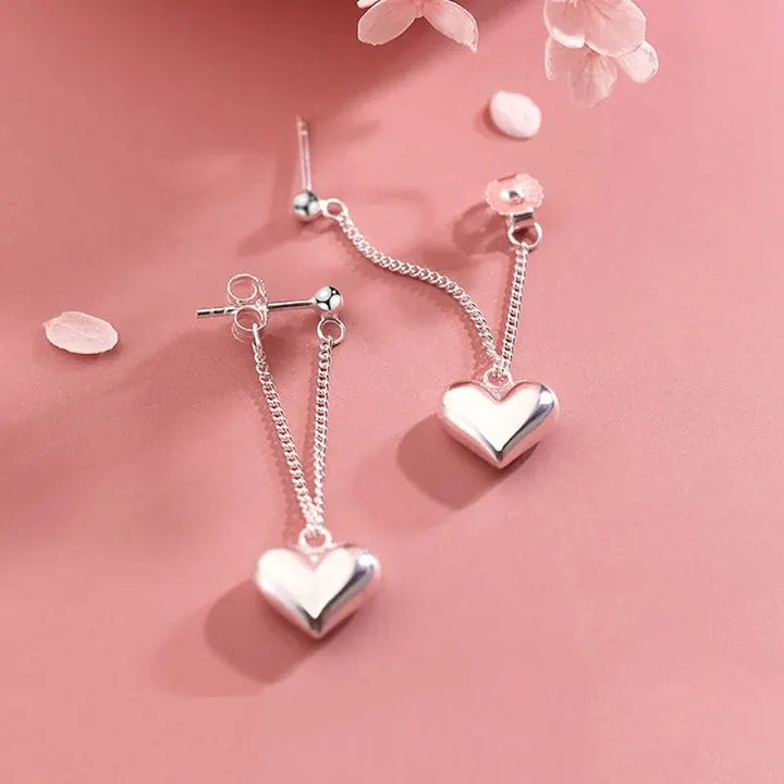 Pendientes en Forma de Corazón Geométrico