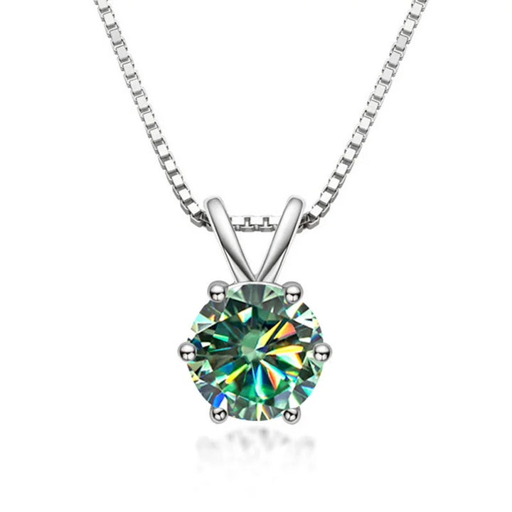 Collier Solitaire Elegante con Moissanita