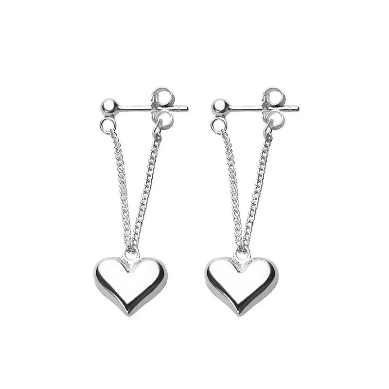 Pendientes en Forma de Corazón Geométrico