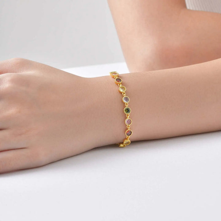 Pulsera de Encanto Arcoíris Luminoso