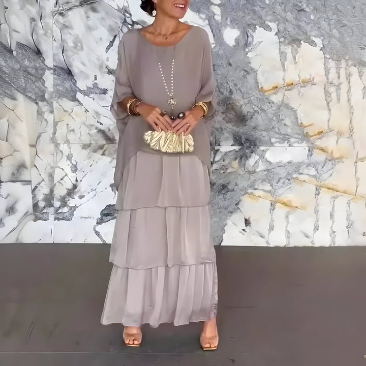 Monique™ | Vestido de Chiffon con Falda de Tul