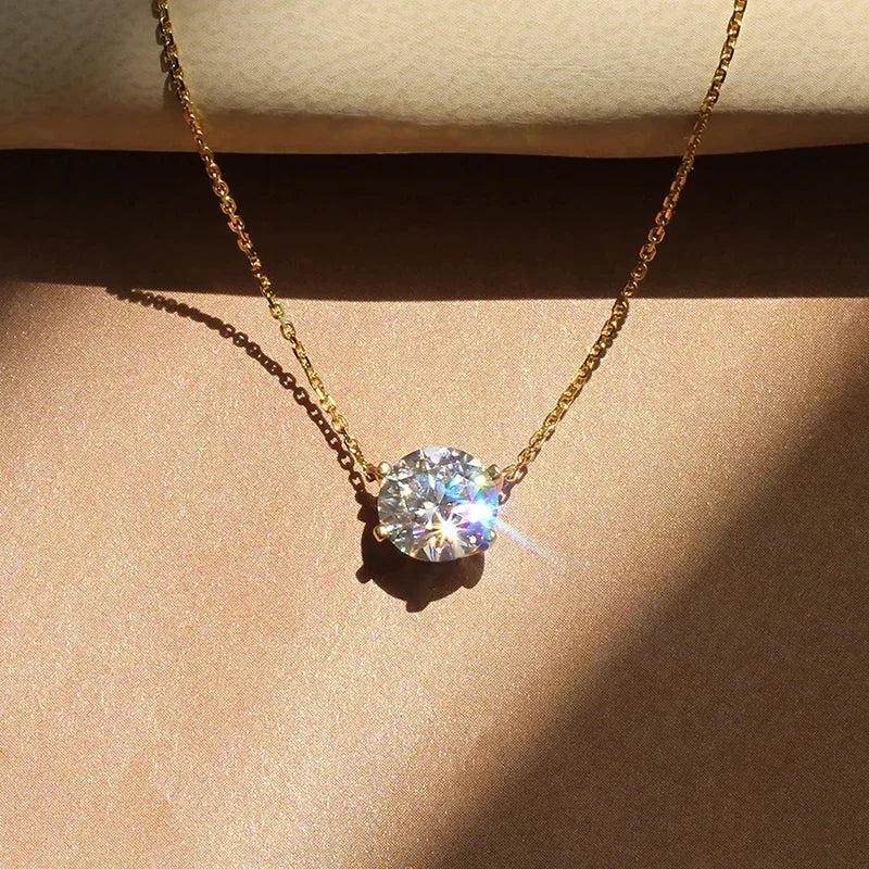 Pendiente Solitario Elegante con Cristal