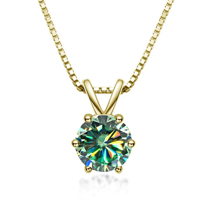 Collier Solitaire Elegante con Moissanita